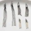 Prata Esterlina S925 Chifre Flor Pequena Pingente de Borla Acessórios Retro Antigo Deslizante DIY Material de Contas Feito à Mão Joias