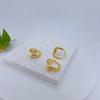 Anillo de Cobre Estilo Ins Europeo y Americano Chapado en Oro Real Micro-incrustado Anillo de Circonias Joyería de Anillo de Lujo Ligero de Alta Gama Abierto