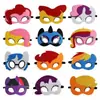Máscara de Dibujos Animados de Fieltro para Niños Fiesta de Halloween Disfraz Maquillaje Máscara para Ojos Baile de Graduación Máscara de Anime