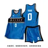 Conjunto de Uniforme de Basquete para Estudantes Universitários Homens, Uniformes de Competição de Equipe e Treinamento, Camisas de Basquete Estilo Americano, Compra em Grupo com Impressão de Número