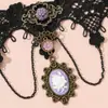 Collar de Novia Retro Transfronterizo Europeo y Americano, Gargantilla de Encaje Moderna y Creativa, Cadena para Clavícula Calada, Joyería de Accesorio para Vestido