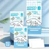 Tapete de vaso sanitário descartável 10 peças de tamanho grande Sanrio cachorro de orelha grande tapete de limpeza sanitária para vaso sanitário sem cola