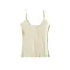 Nuevo Estilo Primavera y Verano 2026 Top sin Mangas Elástico de Punto Ajustado Adelgazante con Escote en V Estilo Chica Sexy Caliente Top Corto