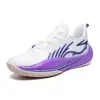 Zapatillas de baloncesto auténticas para niños y jóvenes, otoño, transpirables, amortiguación de rebote, antideslizantes, resistentes al desgaste, zapatillas profesionales prácticas 45