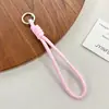 Cordão Colorido Novo para Celular Transfronteiriço, Corda Trançada Feita à Mão, Chaveiro para Capa de Celular DIY, Alça Destacável Anti-Perda para Garrafa de Água