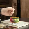 Cuenco de Tesoro de Vidrio Quemador de Incienso de Vidrio Portainciensos para el Hogar Interior Portainciensos Xiangyun Estilo Nuevo Chino Aromaterapia Aromaterapia