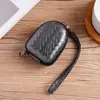 Nuevo Bolso de Mano Moderno Portátil para Monedas con Patrón Tejido Estuche Protector para AirPods Nuevo Auricular Bluetooth