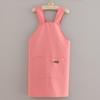Delantal de verano delgado para mujer, moda para el hogar, overol para hombre, cocina, rojo neto especial, cintura con LOGO estampado, fabricantes