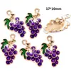 Accesorios de Aleación para Joyería DIY, Colgantes de Frutas y Verduras con Goteo de Aceite, Colgantes para Collar, Accesorios para Aretes W207