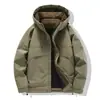 2026 Invierno Nuevo Hombres Holgada con Capucha Engrosada Ropa de Trabajo Algodón Chaqueta Moda Juvenil Casual Rompevientos Chaqueta Hombres