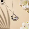 Knn-107 Collar con Colgante de Corazón para Perro Mascota Cadena para Clavícula Femenina Dibujos Animados Joyería Europea y Americana Diseño de Nicho de Gama Alta