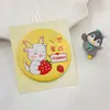 Espejo Pequeño Lindo Xiaolong Espejo de Maquillaje Pequeño Portátil Espejo de Mano Espejo Redondo Pequeño de Bolsillo Portátil Regalo Pequeño para Estudiante