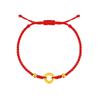 Pulsera de Pareja con Hebilla de Paz Tejida para Mujer, Pulsera Simple de Paz de Cuerda Roja, Regalo para Mejor Amiga, Pulsera de Joyería, Estilo Chino