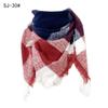 Fornecimento Direto da Fábrica Amazon Fonte Quente, Outono e Inverno Novo Lenço Quadrado Folio Shawl Lenço Xadrez Triângulo Feminino