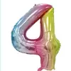 Versión Americana de Cuerpo Delgado 40 pulgadas Globo Digital Globo Grande de Película de Aluminio Decoración Grande para Fiesta de Cumpleaños Flotante con Helio Perlado