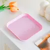 Prato de osso de luxo leve para prato de comida caseira prato de plástico de cozinha prato de mesa para resíduos prato para casca de fruta de lanche prato pequeno empilhável