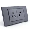 Carregamento Rápido de 20W Padrão dos EUA Painel de Interruptores Padrão dos EUA com Fonte de Alimentação de Parede USB Doméstico Cinza Painel dos EUA Ecológico