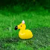 Venda Quente Transfronteiriça Miniatura Arco Flamingo Luminoso DIY Artesanato de Resina Decoração Acessórios Fofos Pequenos Enfeites