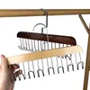 Colgador de Gancho Multifuncional de Madera, Perchero de Madera para Ropa, Estante Doméstico para Ropa con 8 Ganchos, Colgador de Almacenamiento de Madera Natural al por Mayor
