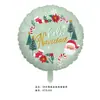Globo de Pelota Redonda Redonda de Santa Claus Árbol de Navidad Alce Película de Aluminio Transfronterizo de 18 pulgadas Globo Decoración para Fiesta de Navidad