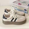 Zapatos de Entrenamiento Moral de Suela Gruesa para Mujer Forrados de Vellón 2025 Nuevos Otoño e Invierno Tenis Casuales Versátiles Blancos para Mujer Zapatos de Algodón