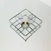 Soporte de Estufa de Alcohol de Hierro con Base de Rejilla Cuadrada Hueca, Soporte Metálico de Aislamiento para Calentamiento de Matraces de Laboratorio