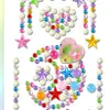 Pegatinas Coloridas Pegatinas de Pedrería Acrílica Patrón Corona Corazón Mariposa Luna Animal Pegatinas Decorativas Pegatinas de Pedrería