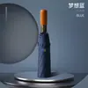 Guarda-chuva Automático Completo de Bambu com Cabo de Madeira de Alta Qualidade para Homens Grande para Chuva ou Sol Anti-UV Guarda-chuva Publicitário Personalização