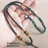 Collar con Hebilla de Piña Multicolor Colgante de Cuerda Cordón Joyería de Hilo Puro Cuerda para Joyería Cordón Enrollado Tejido a Mano