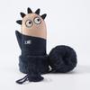 Luvas Quentes Infantis para Exterior à Prova de Vento Resistentes ao Frio Luvas de Pelúcia Espessas de Camada Dupla Luvas de Mão Inteira com Desenho DRST01