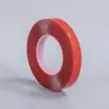 Cinta Doble Cara Transparente de Película Roja, Adhesivo Doble Cara de Nano Acrílico Sin Rastro, Cinta Impermeable de Adhesivo Fuerte, Adhesivo Removible Adhesivo de Respaldo al por Mayor
