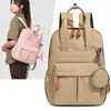 Bolso de mano casual para viajar, bolsa multifuncional para el día a día, mochila de color liso estilo outdoor, mochila de viaje ligera e impermeable