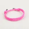 Estilo de Moda Versátil Simples Pulseira de Paracord 4mm Estilo Náutico Paracord de Sete Fios Pulseira Trançada Feita à Mão Venda por Atacado de Fábrica