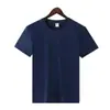 Camiseta de Manga Corta, Cuello Redondo, Algodón Puro Pesado de Color Sólido Holgada Cultural para Hombre, Camiseta con Mangas Cortas, en Stock para Hombre