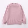 Suéter de Lana para Niños, Suéter Base de Cuello Alto Grueso, Jersey de Punto de Lana para Niños y Niñas, Jersey de Punto de Cuello Redondo para Niños Pequeños