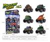 Venta caliente transfronteriza de Amazon Nuevo modelo de dinosaurio Jurásico coche de tracción hacia atrás coche de juguete de tracción hacia atrás educativo de bricolaje para niños
