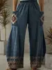 Pantalones Nuevos de Verano Transfronterizos con Estampado Digital 3D Estilo Bohemio, Pantalones Delgados de Pierna Ancha para Verano