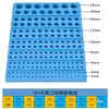 Estante de Almacenamiento para Brocas Fresadoras CNC 187 Agujeros Portabrocas Porta pinzas de sujeción Almacenamiento Estante Multicapa Apilable