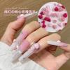 Accesorios de Uñas de Arte de Uñas Populares de Moda Tamaños Mixtos Corazón Plano Rosa Tallado Resina Pedrería Accesorios de Decoración de Uñas