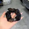 Diadema Elástica para Moño Plisado con Diamante Cuadrado Brillante Cuerda Elástica para el Cabello Accesorio para el Cabello Nuevo Estilo Primavera/Verano