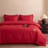 Conjunto de Casamento Jacquard de Luxo Leve Estilo Chinês, Jogo de Cama Vermelho Brilhante, Capa de Edredom, Colcha de Casamento Nova, Cama de Casamento, Roupa de Cama de Casamento