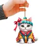 Colgante creativo de gatito para coche y mochila de Navidad transfronterizo