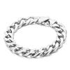 Pulsera de hombre de acero de titanio pulido de dos caras con accesorios de punk rock europeos y americanos chapados en oro de 18 quilates galvanizados, collar de una generación de cabello