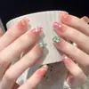 Novo Estilo Pequena Flor Dourada Esmalte em Gel para Unhas, Cor Translúcida Ice da Moda para Primavera e Verão, Glitter Super Brilhante, Esmalte Exclusivo para Salão de Unhas Venda por Atacado