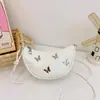 Nueva Bolsa Infantil para Niñas Elegante Bolsa de Mariposa y Luna Moda Bolso Cruzado de PU Billetera para Monedas de Exterior Bolso de Hombro