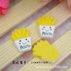 Novos acessórios de resina rosto sorridente batata frita creme areia movediça capa de celular material diy acessórios de cabelo vendas diretas da fábrica