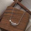 Collar de Perlas Degradadas Princesa Creciente para Mujer Nuevo Estilo Francés Súper Brillante Exquisito Moderno Lujo Ligero Cadena de Clavícula de Gama Alta