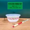 Juego Desechable de Bol para Arroz y Palillos para Banquetes de Boda, Reuniones en Casa, Engrosado, Resistente a Altas Temperaturas, Tazones Redondos de Plástico para Comida