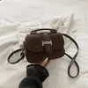 Bolsa de textura nicho feminina 2026 novo estilo bolsa quadrada pequena fashion bolsa simples estilosa de ombro único transversal bolsa feminina alta