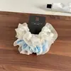 Goma para el pelo de malla floral estilo coreano, para primavera y verano, tipo hada, accesorio suave y versátil para coleta